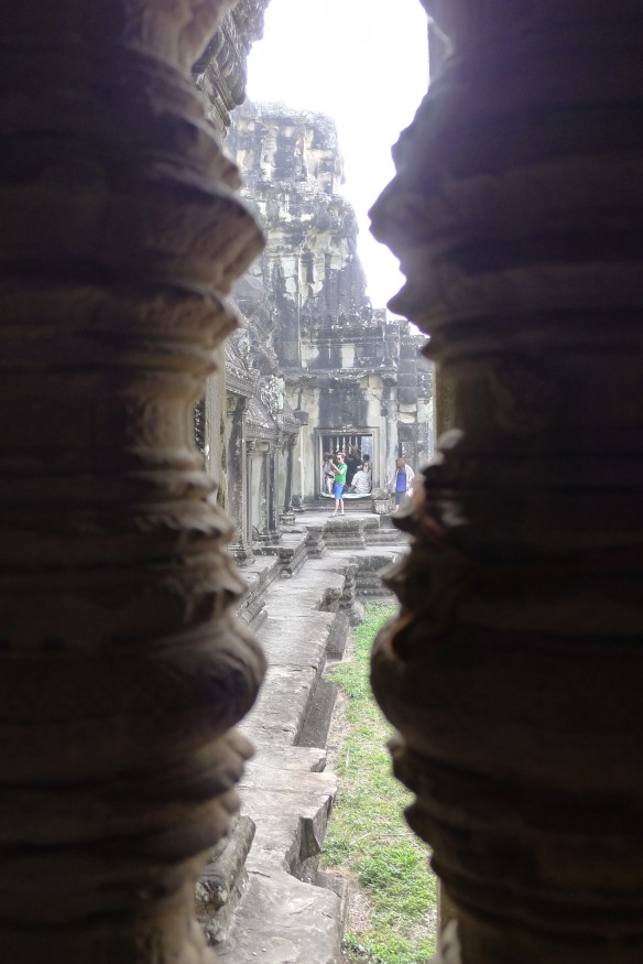 Glimpses from inside Angkor Wat.
